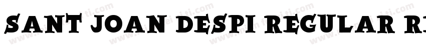 SANT JOAN DESPI REGULAR REG字体转换